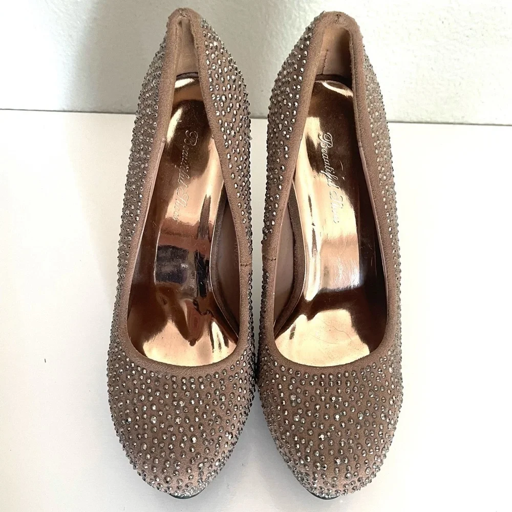 BEAUTIFUL SHOES All Over Studded platform heels-37